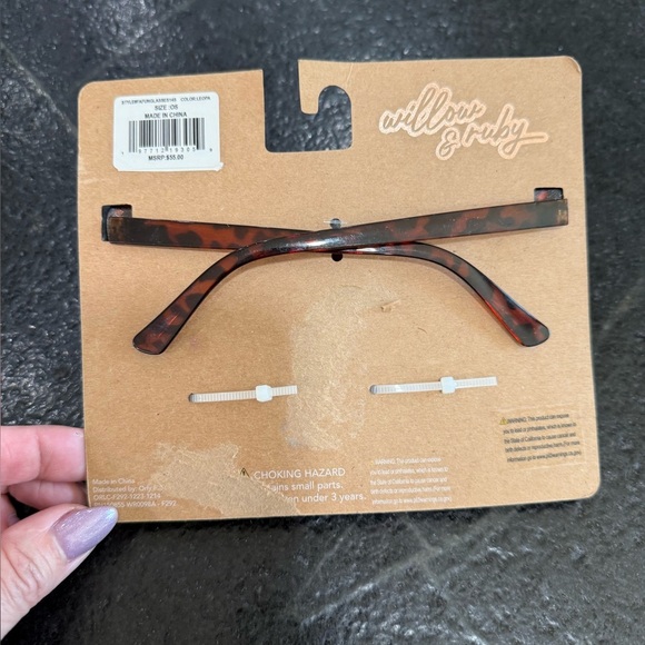 Willow & Ruby Kid's Fun Sunglasses with Hair Clip Set for Girls - Picture 5 of 5